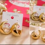 Trendy Gold-Tone Chunky Hoop Earrings