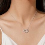 Korean Style Double Ring Pendant Necklace