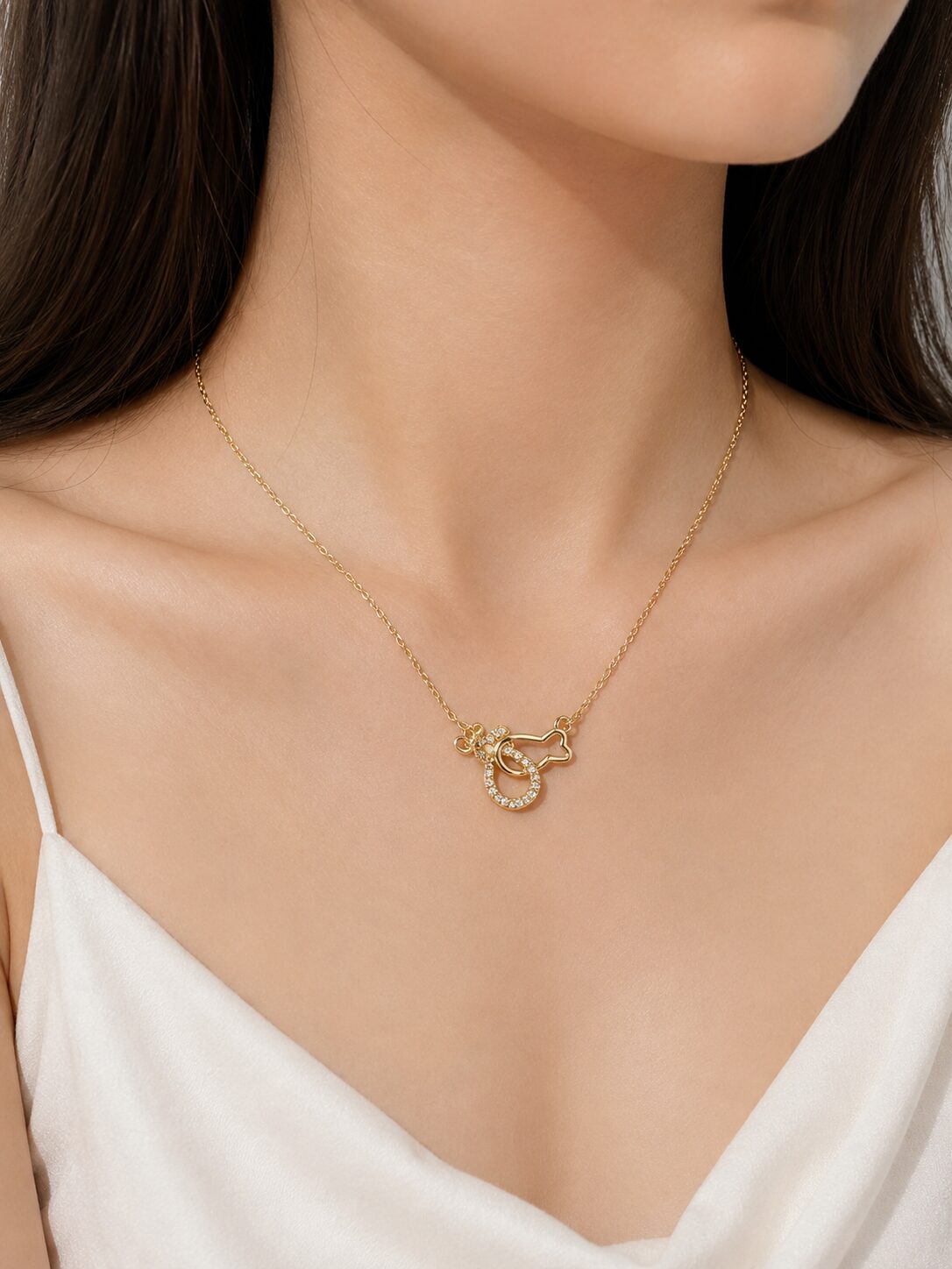 2026/08/1003577798.jpg Korean Style Crystal Heart Pendant - Image 1