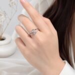 Elegant Korean Style Dual Stone Ring