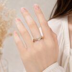 Elegant Double Band Solitaire Rose Gold Ring ✨