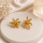 Golden Bow-Inspired Statement Earrings