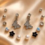 7-Pair Butterfly & Stud Earrings Combo Set