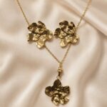 Golden Bloom Floral Y-Drop Necklace