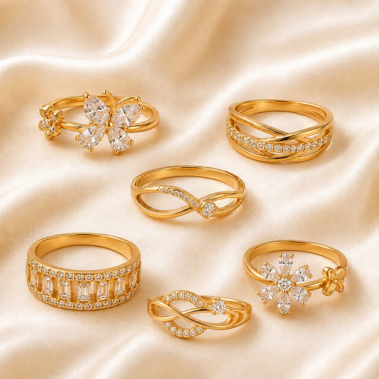 2026/08/19120.jpg Luxury Gold-Plated Crystal Designer Rings Combo – Set of 6 - Image 1