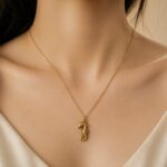 Antique Gold Seahorse Pendant Necklace
