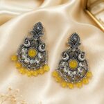 Oxidise lemon earrings