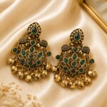 PEACOCK COLOR ELEPHANT STYLE EARRINGS