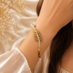 GOLDEN LEAF BRACELET ANTI TARNISH BRACELET