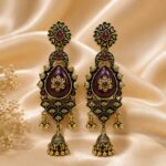 WINE OXIDISE EARRINGS