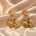 starfish-and-shell earring pair