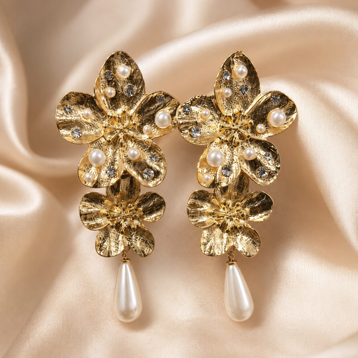 2026/08/619762.jpg Premium layered floral pearl-drop earrings photoshoot created. - Image 1