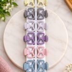 Pastel Bow Hair Claw Clips – 6 Color Set