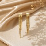 Elegant Golden Tassel Earrings