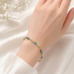 Elegant Turquoise Vine Bracelet
