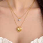 Elegant Heart Layered Necklace ✨
