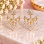 Golden Crystal Chandelier Earrings