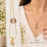 Gold Letter G Initial Pendant Necklace | Korean Premium Jewellery