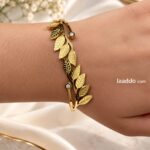 Premium Gold-Tone Leaf Vine Bracelet | Korean Style Anti-Tarnish Bracelet