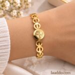 Elegant Gold-Tone Clover Link Bracelet – Premium Women’s Fashion Jewellery