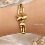 Elegant Golden Leaf Crystal Bracelet | Premium Anti-Tarnish Bracelet