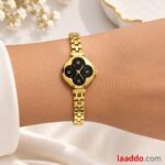Premium Gold Clover Dial Watch | Elegant Women’s Fashion Watch