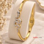 Elegant Gold Snake Crystal Bangle | Premium Stainless Steel Bracelet