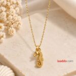 Stainless Steel Seahorse Pendant Necklace | Elegant Sea-Inspired Korean Design