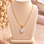 Elegant Heart-Shaped Crystal Pendant Necklace
