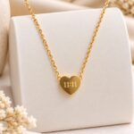 11:11 Heart Pendant Stainless Steel Anti-Tarnish Necklace | Korean Style Jewellery