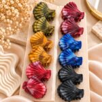 Korean Shell Design Matte Hair Claw Clip | Trendy Hair Accessories