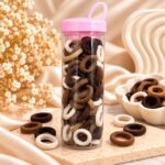 Premium Fabric Hair Rubber Bands Jar | Multicolor Soft Hair Ties Set