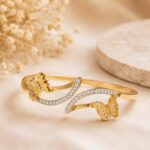 Elegant Butterfly Crystal Gold Bracelet