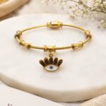 Golden Evil Eye Charm Bracelet