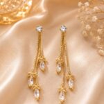 Elegant Crystal Bow Drop Earrings ✨