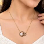 Elegant Pearl Infinity Necklace