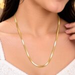 Classic Golden Snake Chain Necklace