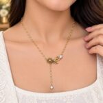 Elegant Floral Drop Necklace