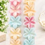 Pastel Flower Hair Claw Clips – Glossy Floral Hair Accessories Set