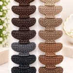 Beaded Pearl Hair Claw Clips – Elegant Textured Hair Accessories Set