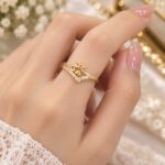 Elegant Crown Rose Gold Ring ✨