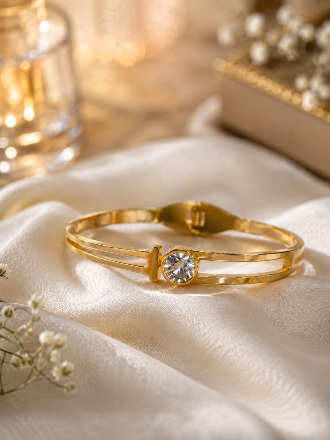 2026/09/3437.jpg ✨ Elegant Gold Crystal Bangle - Image 1