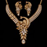 CZ Zirconia Vantara-Inspired Peacock AD Necklace Set - Image 2