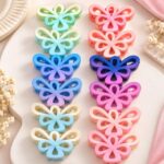 Pastel Butterfly Shape Hair Claw Clips for Girls & Women | Multicolor Korean Style Hair Accessories – LAADDO.com