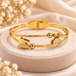 Elegant Gold Butterfly Charm Bracelet for Women | Premium Korean Style Bangle –