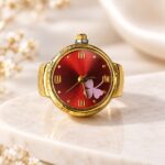 Luxury Golden Butterfly Dial Ring Watch – Premium Fashion Ring Watch