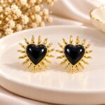 Elegant White Floral Pearl Long Drop Earrings – Gold Finish